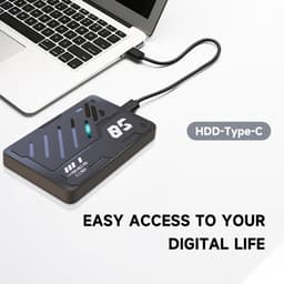 Externe Harde Schijf - Opslagschijf Uitbreiding - Data Opslag - Type-C SuperSpeed - 1 TB - Zwart — thumbnail 3