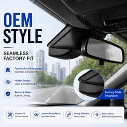 Dashcam - Autocamera - Rijregistratie - Fabrieksmatige Verborgen Installatie - 1080P HD - Zwart — thumbnail 3