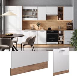Vaatwasser Frontpaneel 60 cm Hoogglans Wit AP Marmer Stijl Inbouwkeuken — thumbnail 4