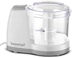 Mini Hakmachine - Keukenmachine - Ingrediënten Fijnmaken - Roestvrijstalen Messen - 375 ml - Wit