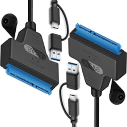 USB 3.0 naar SATA Kabel Adapter voor 2.5" HDD en SSD, 2-in-1 USB C/3.0 Hard Drive Verbinding, Snelle Gegevensoverdracht en Compatibiliteit — thumbnail 5