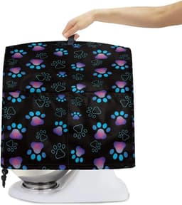 Mixerhoes Keukenmachine - Beschermhoes Apparaat - Keuken Organisatie - Met Opbergvakken - Groot Formaat - Hondenpootjes Print — thumbnail 5