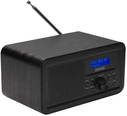 Denver DAB Radio - Retro Radio - FM Radio - Keukenradio - Draagbare radio - Batterijen & Netstroom - DAB30 - Zwart — thumbnail 4