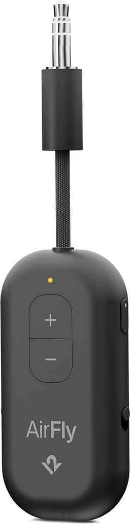 Twelve South AirFly Pro 2 – Geniet van In-Flight Entertainment met Draadloze Hoofdtelefoons – Koppel Twee Sets Draadloze Hoofdtelefoons voor Gedeeld Luisteren – Meer dan 25 Uur Batterijduur - Zwart — thumbnail 1