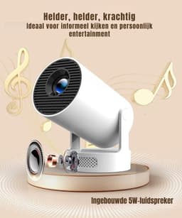 RUX® Mini beamers - Projector - Mini beamer - Wit -10cm x 10cm x 18cm — thumbnail 5