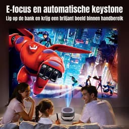 RUX® Mini beamers - Projector - Mini beamer - Wit - ‎25cm x 23cm x 20cm — thumbnail 3