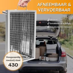 Mini BBQ Houtskool Draagbaar & Compact voor Picknick en Camping – Barbecue Houtskool Stevig Design met Uitneembare Grillplaat – Camping barbecue Praktisch & Snel te Gebruiken | Ideaal voor Buiten, Tuin & Onderweg — thumbnail 5