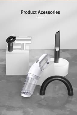Naiz® - Autostofzuiger - Krachtig - USB opladen - Draadloos - 337 x 120 x 89 mm — thumbnail 2