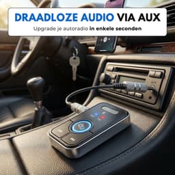 Boncy® Premium 2 in 1 Bluetooth Transmitter & Receiver - 3.5MM AUX - Bluetooth Zender & Ontvanger - Handsfree Bellen Auto - Bluetooth Adapter Auto met Microfoon — thumbnail 3