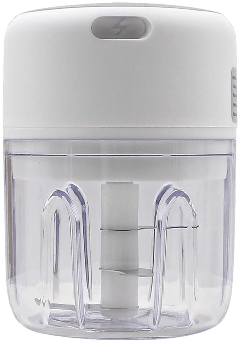 Elektrische voedselhakker 250ML Mini draadloze draagbare vleesmolen USB-oplaadbare knoflookhakker keukenmachine voor groenten/noten/fruit/vlees/enz. — afbeelding 1
