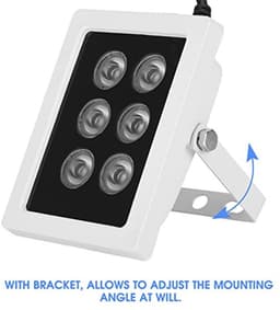 IR DC12V 6W Infrarood Licht Vulling 6 Lampen IR Illuminators IP66 Waterdicht voor Beveiligingscamera's — thumbnail 2