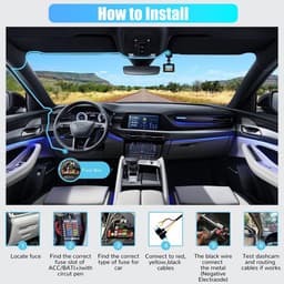 Dailygoods - Hardwire Kit Dashcam - Type C Aansluiting - Laagspanningsbeveiliging - 12V/24V naar 5V - Eenvoudige installatie - Parkeerbewaking - Gesch — thumbnail 3