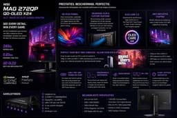 MSI MAG 272QP QD-OLED X24 26.5'' gaming monitor — thumbnail 3