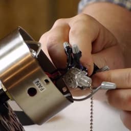 Plafondventilator Lichtschakelaar - Ketting Schakelaar - Ventilator Bediening - AAN-UIT Functie - 3 Stuks - Transparant Zwart — thumbnail 1
