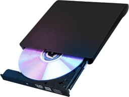 Externe DVD Drive - CD/DVD Speler - Films Kijken - Plug and Play - Compact Formaat - Zwart — thumbnail 1