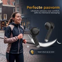 Golden Sound Oortjes draadloos - Draadloze oordopjes - Oortjes - Bluetooth oordopjes - 30 uur batterijduur - Sport oordopjes - Earpods - Led Display - Noise Cancelling - Zwart — thumbnail 5