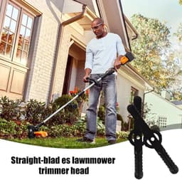 Grasmaaier snijkoppen - Trimmer koppen - Onkruid verwijderen - Gelijkmatige snijbeweging - 100 stuks - Zwart — thumbnail 4