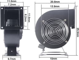 Elektrische Luchtblazer - Centrifugaal Ventilator - Stof Verwijderen - Hoge Druk - 140W - Zwart — thumbnail 3