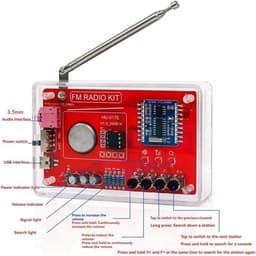 Elektronische FM-radio-set - Solderen praktijkkit - DIY Radio Kit - Radio - Stereo Radio Kit - FM-radioset - met Behuizing -Lasprojecten voor Leren en Onderwijzen — thumbnail 2