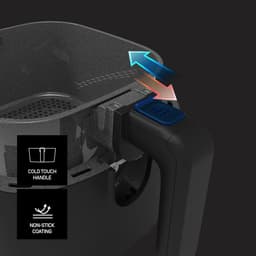 Airfryer Zonder Olie - Hete Lucht Frituur - Gezond Frituren - 8 Programma's - 5.5 Liter - Zwart — thumbnail 2