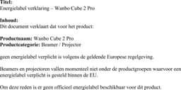 Wanbo Cube 2 Pro 500 ANSI lumen full hd beamer met Android TV wifi — thumbnail 2
