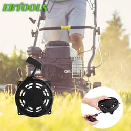 Grasmaaier Starter - Trekstarter Terugloopstarter - Motor Starten - Duurzaam Metaal ABS - 140x115x22mm - Zwart — thumbnail 2