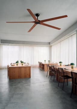 CREATE - Stille plafondventilator 40W van 100% hout in verschillende mate - XXL - Geen licht - Afstandsbediening - WIND INDUSTRIAL WOOD — thumbnail 4