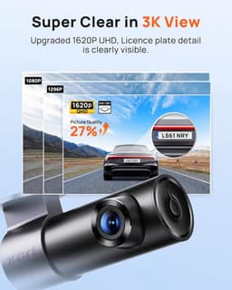 Auto Camera - Rijrecorder - Verkeersveiligheid Bewaken - 2K QHD Resolutie - 143 Graden - Zwart — thumbnail 3