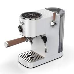 HiBREW H13 Semi-automatische Espressomachine - Dubbele Boiler Systeem met 20 Bar Druk - Multifunctionele Bereidingsmodi - Instelbare Drupbak - Wit — thumbnail 1