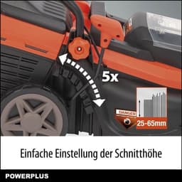 Accu Grasmaaier - Elektrische Machine - Gazon Onderhoud - Borstelloze Motor - 340 mm Maaibreedte - Oranje — thumbnail 5