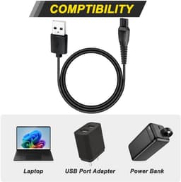 Dailygoods - USB-oplaadkabel voor MANSCAPED-grasmaaier - 4 stuks — thumbnail 4