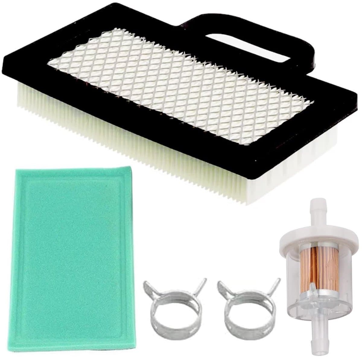 Dailygoods - Luchtfilter Grasmaaier - Vervangingsfilter - Efficiënte filtering - 17,98 x 11,94 x 3,81 cm - Voor BS 18-26 HP - Geschikt voor JD L120 LA... — afbeelding 1