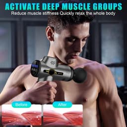Professioneel Massagepistool – Diepweefsel Spiermassage, 99 Snelheden, 8 Opzetstukken, LCD Display, Stil en Krachtig — thumbnail 4