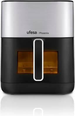 Airfryer met Stoom - Heteluchtoven - Gezond Koken - Dubbele Weerstand - 6 Liter - Zwart — thumbnail 1