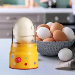 Gouden Eiermachine - Handmixer Shaker - Eieren Mengen - Handmatig Mechanisme - 15.5 x 8 cm - Geel — thumbnail 2