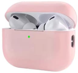 Hoesje geschikt voor Apple AirPods Pro - Siliconen case - AirPods cover - Protective case - Beschermhoes - Hoes oortjes - Softcase - Oplaadcase bescherming - Krasbestendig - Roze - 1 stuk - Jony — thumbnail 2
