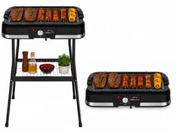 SMH LINE® Elektrische BBQ - Staand en Tafelmodel Barbecue - 40x25cm - Tafelbarbecue - 2000W - Zwart — thumbnail 1