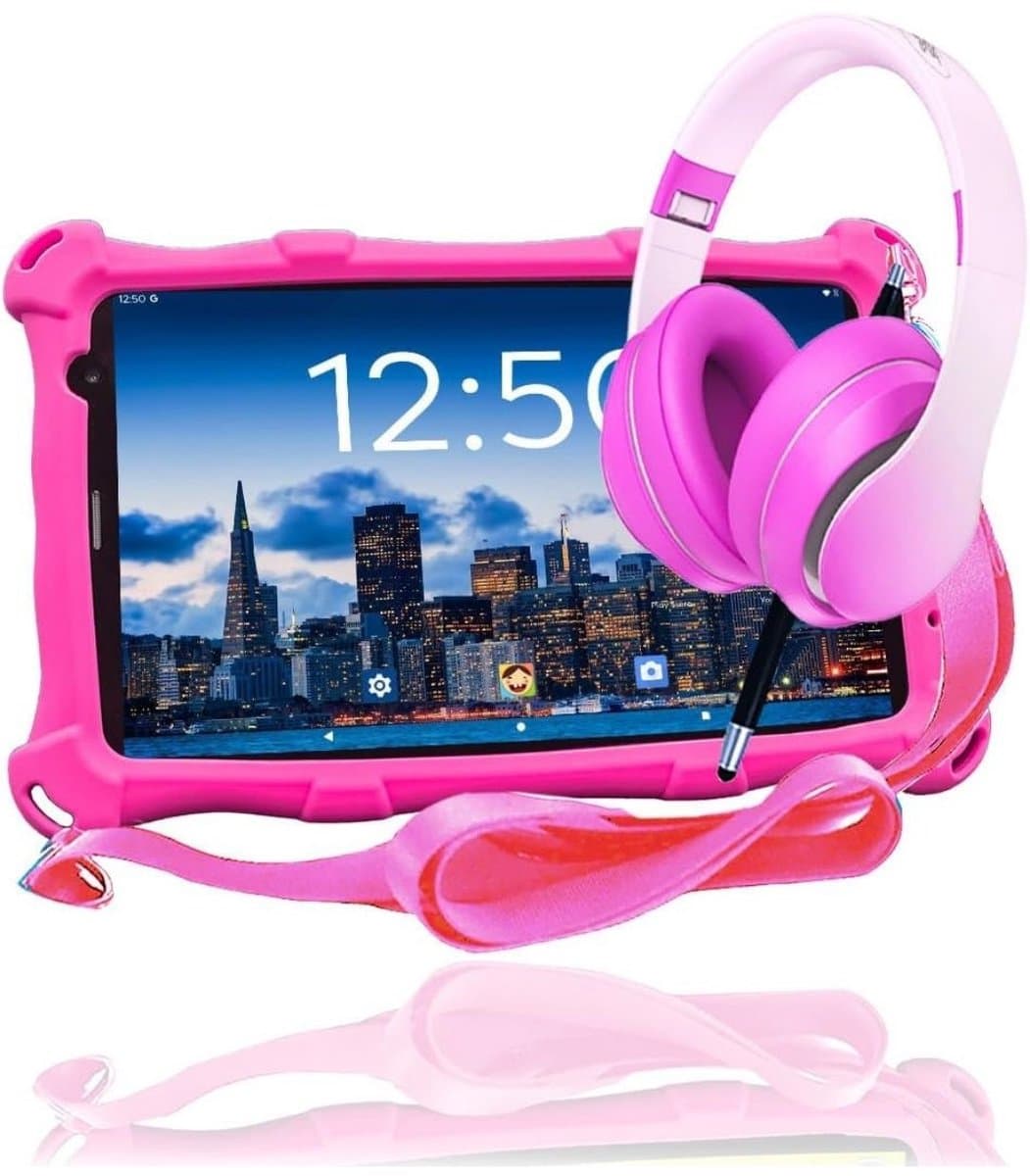 RONN® Kindertablet Deplay - Kinder Tablet Deplay - Kindertablet Deplay Pro - Roze - 23cm x 13cm x 1cm — afbeelding 1