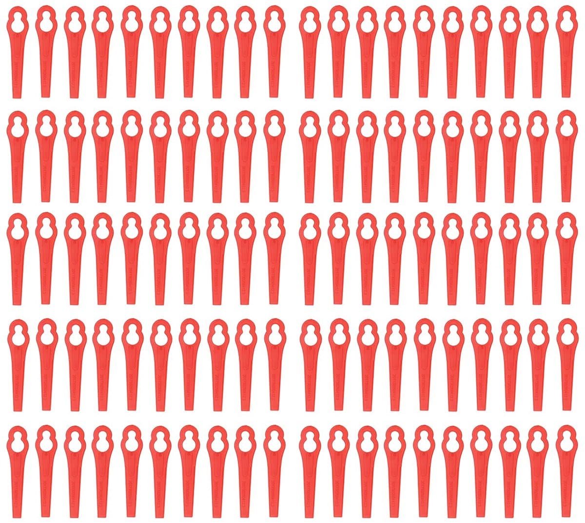 Dailygoods- Trimmessen 100 Stuks - Kunststof - Waterdicht - Nauwkeurig Trimmen - Lichtgewicht - Duurzaam en Slijtvast - Maaimes — afbeelding 1