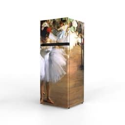 NUNKI MEDIUM-ADAG / Dubbel-Deurs Koelkast, E Klasse, 206l, Edgar Degas - De dansles, Satin (ALL sides) — thumbnail 5
