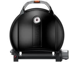 O-Grill 900 Black - Draagbare Gas BBQ - Extra Groot Grilloppervlak - Met Thermometer - Camping / Tuin - Zwart