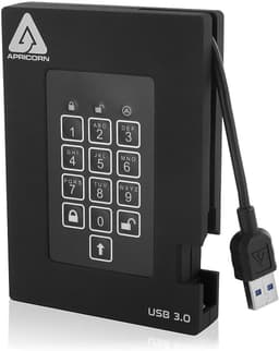 Externe Harde Schijf - Draagbare SSD Versleutelde Schijf - Veilige Gegevensopslag - FIPS 140-2 Level 2 Gevallideerd - 2 TB — thumbnail 2