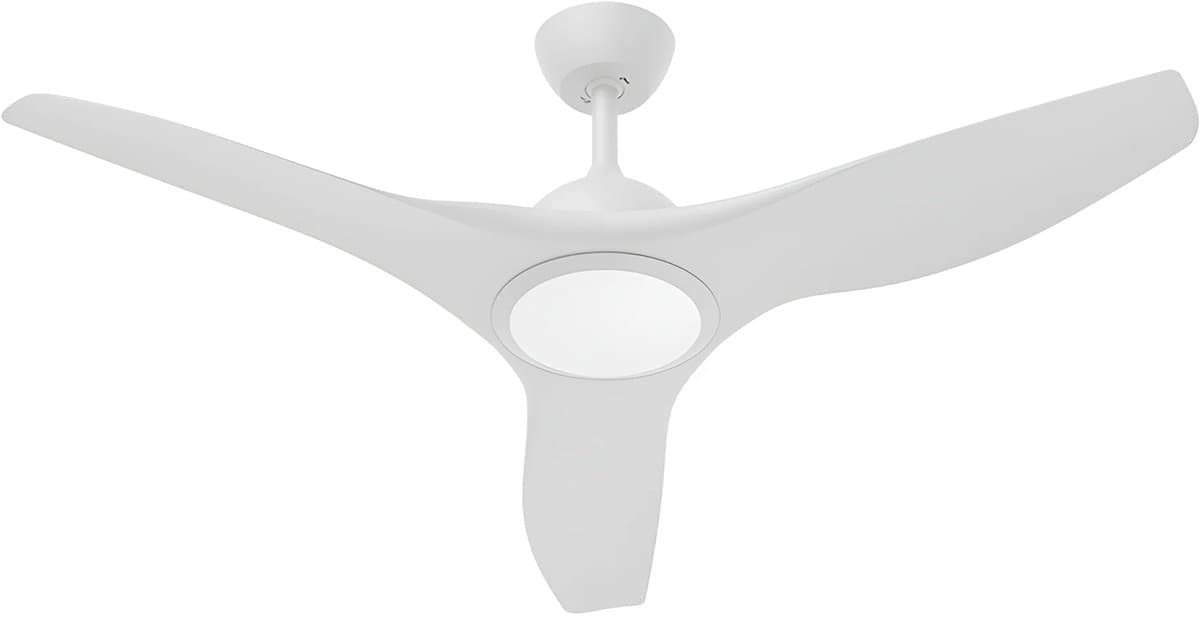 Plafondventilator met Lamp - Brinton Vivid - Aanpasbare Lichtkleur 3000K-4000K-6500K - Afstandsbediening - Wit — afbeelding 1