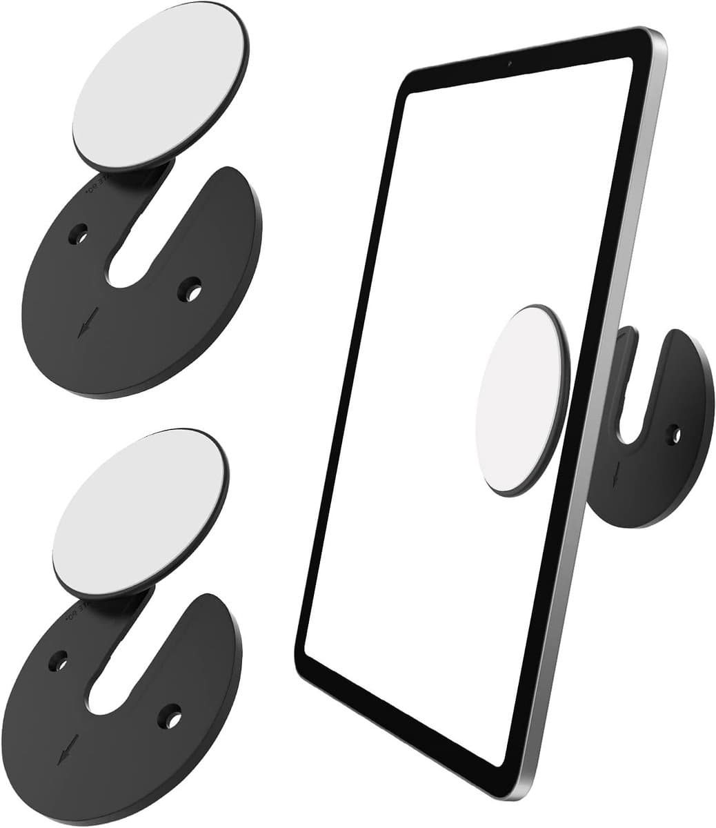 Universele Wandmontage voor Tablets en Smartphones - 90 Graden Draaibare en Verstelbare Houder voor iPad, Kindle, E-Reader en Meer - Ideaal voor Thuis en Kantoor — afbeelding 1