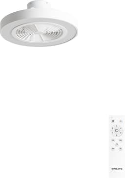 CREATE - Stille plafondventilator 40W Ø50 cm met verborgen bladen en LED-verlichting - S - Met licht - Afstandsbediening - WIND CLEAR EASY — thumbnail 1