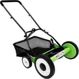 Handgrasmaaier 40 cm - Cilinder maaier - Gazon onderhoud - 9 Hoogte standen - 44 Liter mand - Groen — thumbnail 1