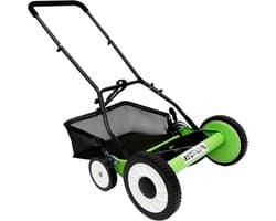 Handgrasmaaier 40 cm - Cilinder maaier - Gazon onderhoud - 9 Hoogte standen - 44 Liter mand - Groen