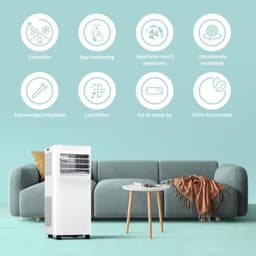 Krachtige Mobiele Airco - Airconditioning - Airco 9000BTU - Ventilatoren - Wit — thumbnail 4