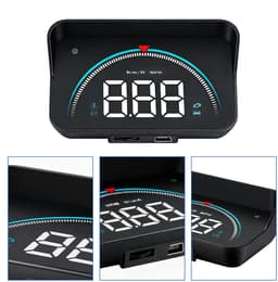 Car Heads Up Display, Vehicle Dashboard Display, Windshield HUD With Overspeed Alert, Driving Information To Improve Safety, Provides Real Time Speed Warning Signals for SUV RV Sedan Van Minivan — thumbnail 4