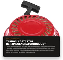 Dailygoods- Terugslagstarter voor 2KW 168F Benzinegenerator - Hoogwaardig Metaal - Eenvoudige Installatie - Schokbestendig - Laag Geluidsniveau - Inclusief Schroeven - Startmotor — thumbnail 1